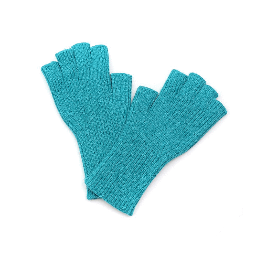 Peace of Mind Ribbed Knit Fingerless Gloves